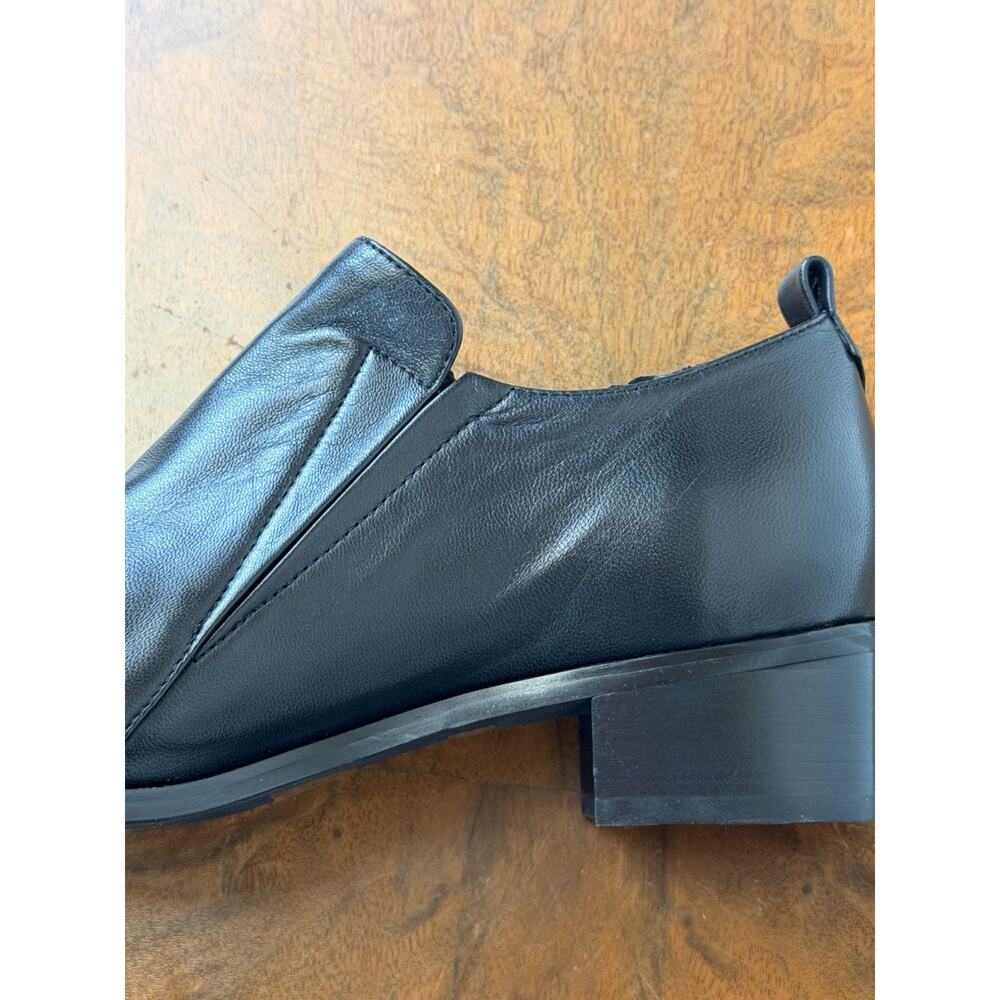 NIB Django & Juliette Black Leather Chunky Heel Loafer EU Size 43 #0371 - Picture 8 of 8